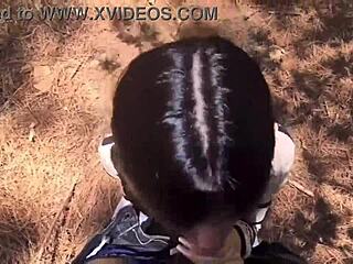 Stranger fucks me in the forest and cums inside. I feel the intense pleasure.