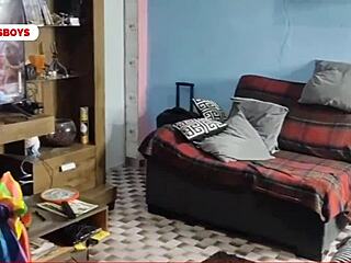 Curious straight friend fucks two guys bareback