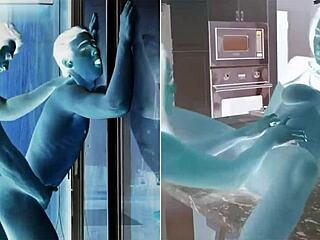 Muscular guy dives into wet pussy