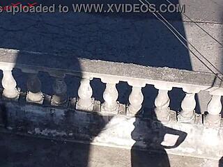 vagninho and pamela pantera almost hook up outdoors in drone footage