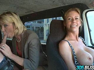 blonde mommy craves young cock in wild car ride