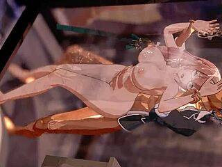 Hey, check this wild anime bent over doggystyle action from 月城柳!