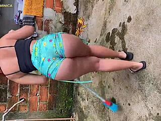 I hired this latina with a big ass, and she wanted to suck my cock?