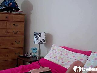 Sexy SOLO girl RIDES her favorite SEX MACHINE homemade