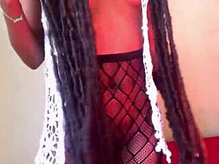 18-year-old ebony drilled hard in tight leggings and stockings