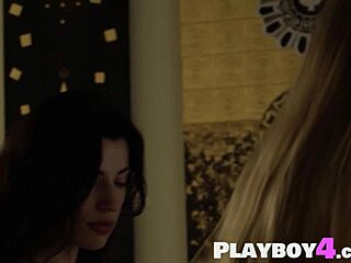 Perfect lesbian teens Oksana and Kay posing in lingerie together 😍