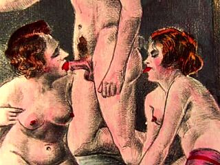 vintage erotic drawings from anime comics 😍