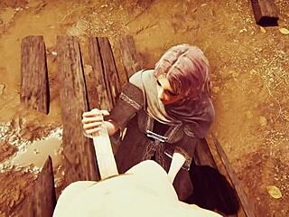 Elden Ring Melina deepthroating in 3D hentai uncensored anime sex