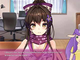 sexy ninja maid serves master in ninnin days part 4.