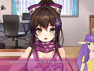 sexy ninja maid serves master in ninnin days part 4.