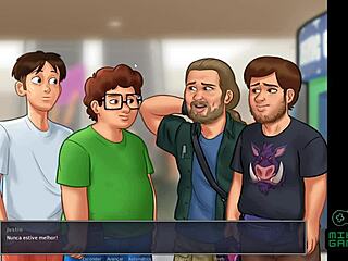 Summertime Saga Ep 23 - Jenny's Live Handjob Session on Big Cock