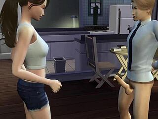 Naughty Classmate Sucking Teacher in Wild Anime Game