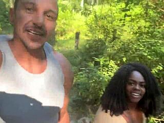 hey, me and my friend took the hot black girl to the waterfall and gave her some fun