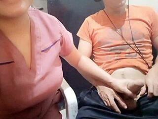 unique secretary seduces coworker with erotic office pranks for blowjob