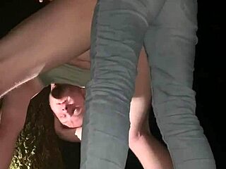 Wife PEGGING Husband Hard in Public Woods for All to See