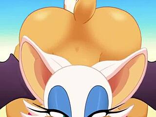 yo, rouge is sucking cock, swallowing cum, and taking it hard