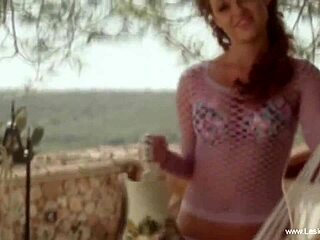 Lesbian Girlfriends from Europe Play Naughty Outside in Belgium