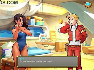 Let's play space rescue and fix sauna for cute Lune