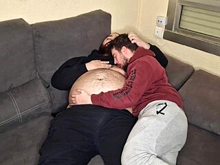 Emotional 69 Session Between Bear And Chaser On Sofa