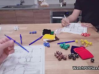 blown by gf during board game night with sneaky homemade pov action