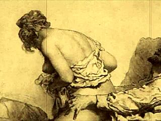 Vintage Erotic Illustration From Antique Comic Collection