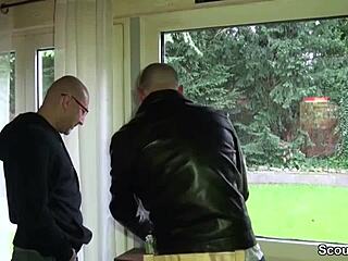 Geile Mutti with mega tits pays debts by getting pounded hard