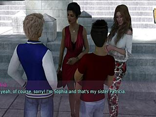 A wife and stepmother in a homemade game scenario.