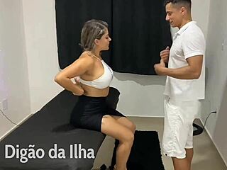 hotwife achieves squirt during massage session two