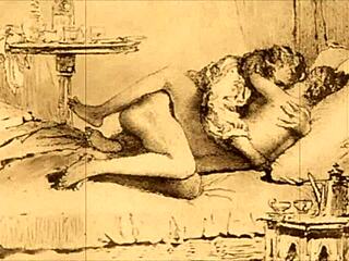 Vintage Erotic Illustration From Antique Comic Collection