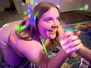 I ride in BBW POV at Halloween party