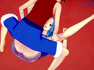 Nami, Nefertari Vivi, and Monkey D Luffy in Intense One Piece Hentai Sex