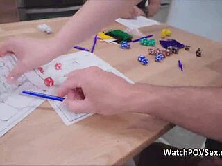 blown by gf during board game night with sneaky homemade pov action