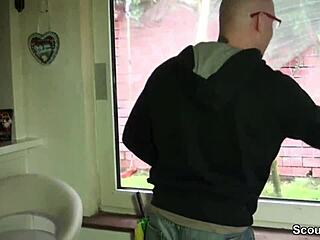 Geile Mutti with mega tits pays debts by getting pounded hard