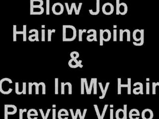 Wow! Longhaired Blonde MILF Sucks Cock with Sexy Hairjob Moves