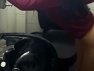 camera catches students ripping clothes and fucking in school bathroom