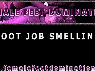 valentina bianco and olga cabaeva indulge in lesbian footjob, smelling, and worship with domination