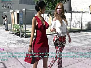 A wife and stepmother in a homemade game scenario.