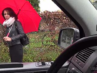 french girl hopped in a stranger’s van and got her pussy pounded