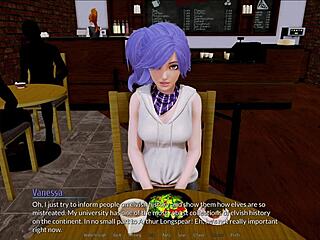 Intense harem action in anime hotel 204.