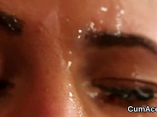 Wicked Honey Gets Sperm Load On Her Face Swallowing All The Jizz