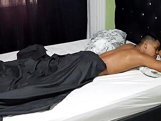 my mother-in-law is giving me a nice massage with her tits, it's so relaxing 😊