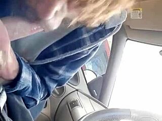 Giving Morning Blowjob To Buddy In Car