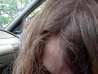 Giving Morning Blowjob To Buddy In Car