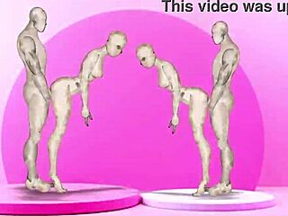 Hey, check out these anime twins banging hot cartoon girls in wild action!