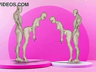 Hey, check out these anime twins banging hot cartoon girls in wild action!