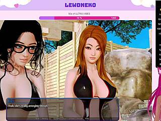 Vtuber Lewdneko Plays Harem Hotel Part 18 With Vibrator And Cute Slave.