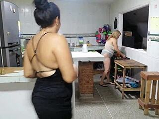 My Hijastra Teases Me Hard in the Kitchen