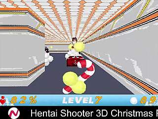 hentai shooter 3d christmas party with big tits and monsters