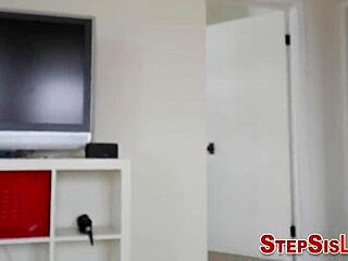 Stepsister pov: I cum hard on her