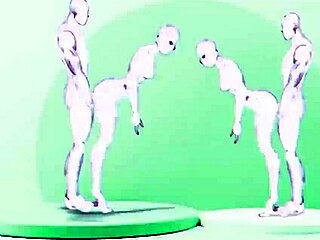 Hey, check out these anime twins banging hot cartoon girls in wild action!